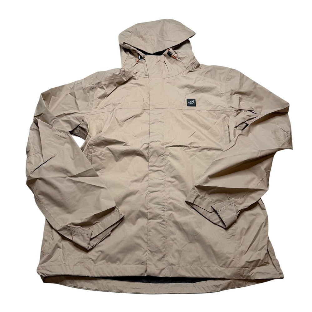 DUTCH BROS Tan Brown Windbreaker Rain Jacket Tan Ripstop Women's Size Medium NWT